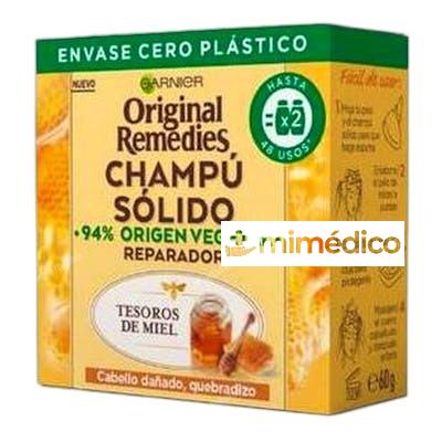 ORIGINAL REMEDIES CHAMPU SOLIDO TESOROS MIEL 60 GR ORIGINAL REMEDIES