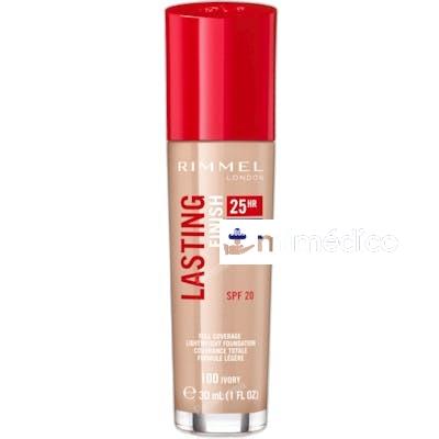 BASE DE MAQUILLAJE LASTING FINISH 25H 30 ML 100 IVORY RIMMEL LONDON