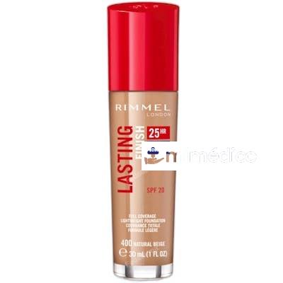 BASE DE MAQUILLAJE LASTING FINISH 25H 30 ML 400 RIMMEL LONDON