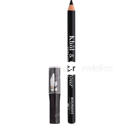KOHLCONTOUR DELINEADOR DE OJOS Y SACAPUNTAS BLACK 12 GR NEGR BOURJOIS PARIS