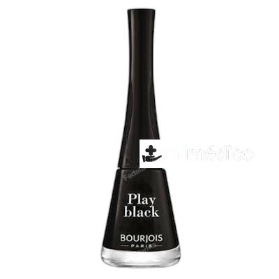 1 SECONDE ESMALTE DE UNAS 9 ML 006PLAY BLACK BOURJOIS PARIS