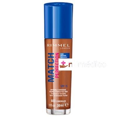BASE DE MAQUILLAJE MATCH PERFECTION FUNDATION SPF15 30 ML 60 RIMMEL LONDON