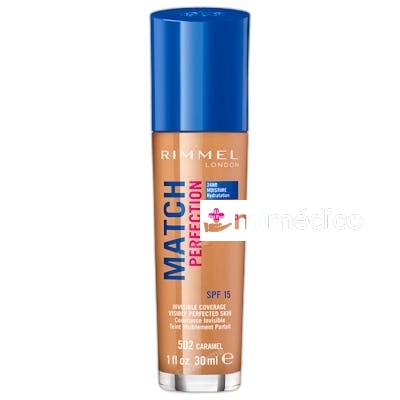 BASE DE MAQUILLAJE MATCH PERFECTION FUNDATION SPF15 30 ML 50 RIMMEL LONDON