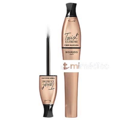 MASCARA DE PESTANAS TWIST EXTREME 24 BLACK 8 ML 24 BLACK BOURJOIS PARIS