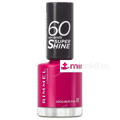 60 SECONDS SUPER SHINE ESMALTE DE UNAS 8 ML 152 COCO NUTS FO RIMMEL LONDON