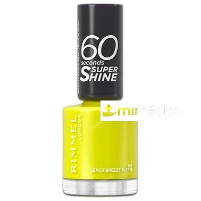 60 SECONDS SUPER SHINE ESMALTE DE UNAS 8 ML 155 BEACH BREEZE RIMMEL LONDON