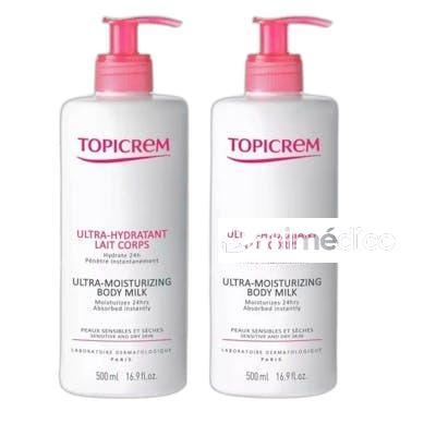 TOPICREM ULTRA HYDRATANT LAIT CORPS 2 X 500 ML TOPICREM