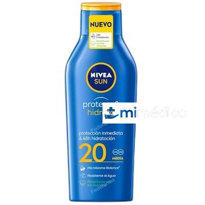 SUN PROTEGE HIDRATA LECHE SOLAR 200 ML SPF 20. NIVEA