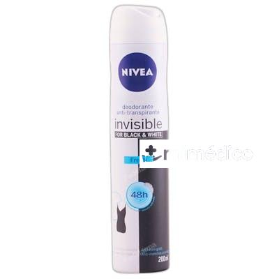 BLACK WHITE INVISIBLE FRESH DESODORANTE 200 ML 200 ML NIVEA