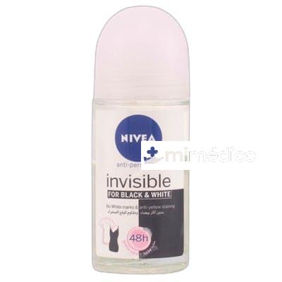 BLACK WHITE INVISIBLE DESODORANTE ROLL ON 50 ML 50 ML NIVEA