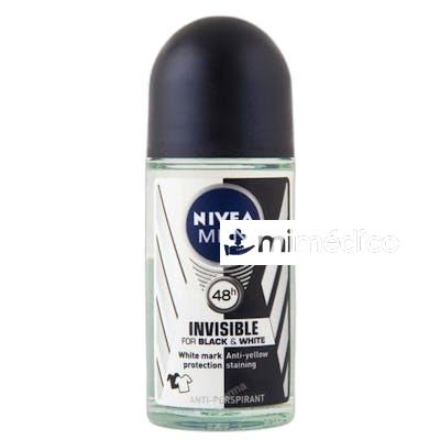 DESODORANTE INVISIBLE 48H BLACK AND WHITE 50 ML 50 ML NIVEA