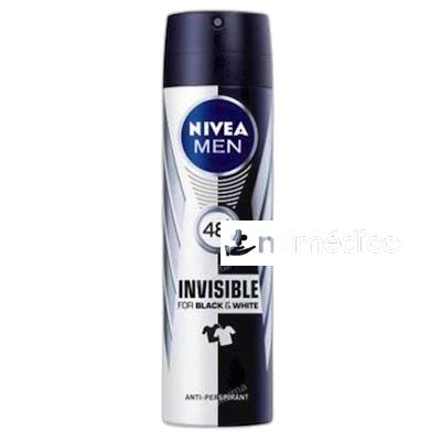 MEN BLACK AND WHITE INVISIBLE DESODORANTE EN SPRAY 200 ML NA NIVEA