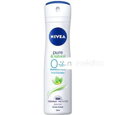 DESODORANTE SPRAY 0 ALUMINIUM PURE NATURAL 150 ML NA NIVEA
