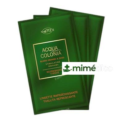 ACQUA COLONIA NARANJA SANGUINA Y ALBAHACA TOALLITAS 10 PIEZA 4711
