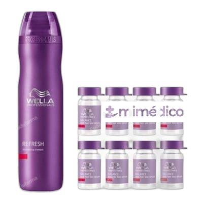 BALANCE ANTI CAIDA 8 X 6 ML CHAMPU 250 ML NA WELLA PROFESSIONALS