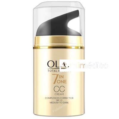 TOTAL EFFECTS 7 EN 1 CC CREAM SPF 15 50 ML MEDIUM TO DARK OLAY