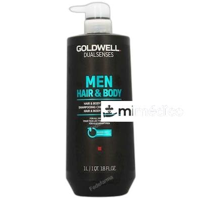 DUALSENSES MEN CHAMPU HAIR BODY 1 L GOLDWELL