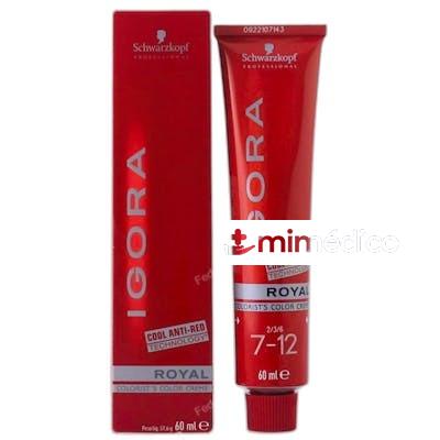 IGORA ROYAL ANTIROJOS COLORACION PERMANENTE 60 ML 712 SCHWARZKOPF PROFESSIONAL