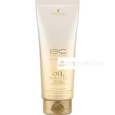 BC OIL MIRACLE CHAMPU CON ACEITE DE MARULA 200 ML 200 ML SCHWARZKOPF PROFESSIONAL