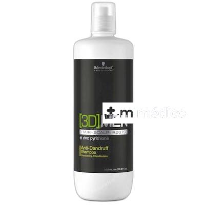 3D MEN CHAMPU ANTICASPA 1000 ML SCHWARZKOPF PROFESSIONAL