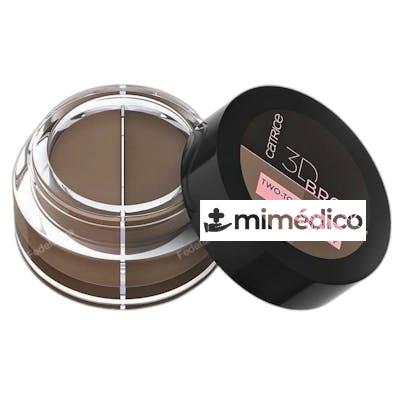 POMADA PARA CEJAS CON DOS TONOS 3D BROW 5 GR 010 LIGHT TO ME CATRICE COSMETICS