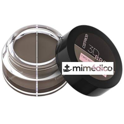 POMADA PARA CEJAS CON DOS TONOS 3D BROW 5 GR 020 MEDIUM TO D CATRICE COSMETICS