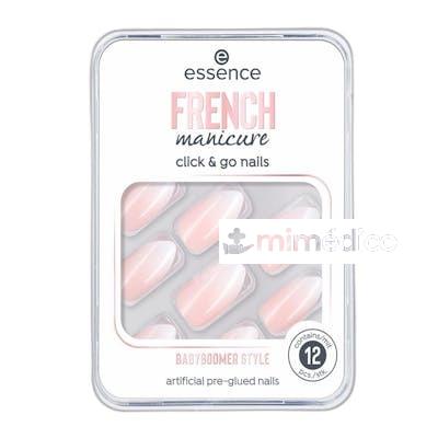 FRENCH MANICURE CLICK GO UNAS POSTIZAS 02 BABYBOOMER STYLE ESSENCE