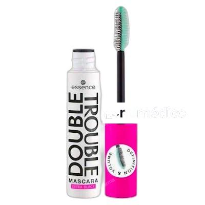 DOUBLE TROUBLE MASCARA DE PESTANAS EXTRA BLACK 12 ML NA ESSENCE