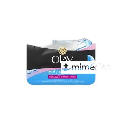 ESSENTIALS TOALLITAS LIMPIADORAS PIEL NORMAL A MIXTA 20 UDS OLAY