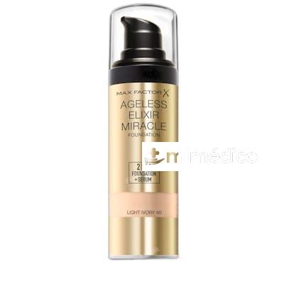 AGELESS ELIXIR BASE DE MAQUILLAJE 2 EN 1 SERUM 45 WARM ALMO MAX FACTOR