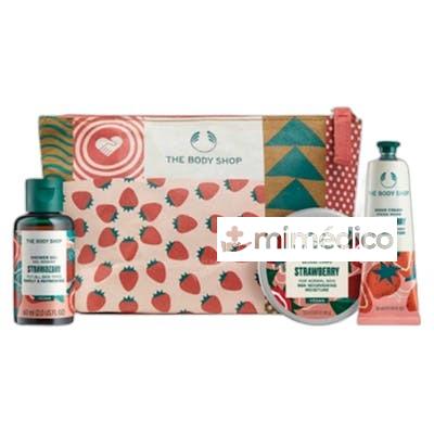 STRAWBERRY ALEGRES Y JUGOSAS SET 4 PIEZAS NA THE BODY SHOP