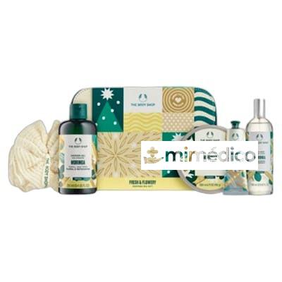 MORINGA FRESCA Y FLORIDA SET CORPORAL 6 PIEZAS NA THE BODY SHOP