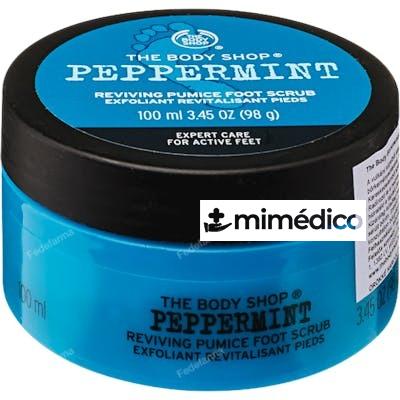 PEPPERMINT EXFOLIANTE CALMANTE PIEDRA POMEZ Y MENTA PARA PIE THE BODY SHOP