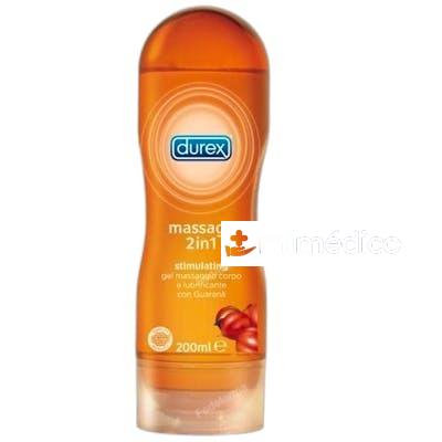 LUBRICANTE PLAY MASSAGE ESTIMULANTE 2 EN 1 200 ML 200 ML DUREX