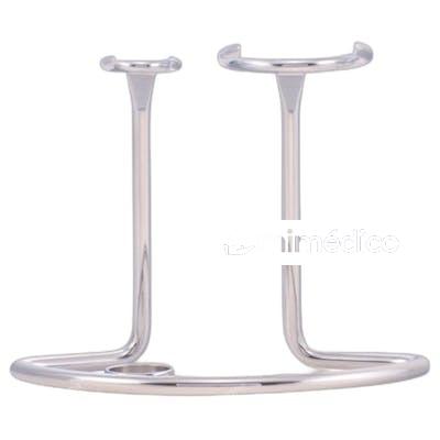 ACCESSORIES CHROME STEEL BRUSH RAZOR STAND 1 PIEZAS NA THE BLUEBEARDS REVENGE