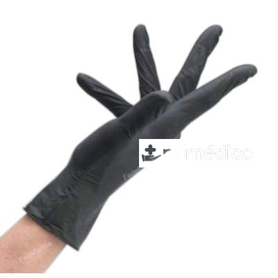 GUANTES CLEAN ALL NITRILE NEGRO GRANDEL 100 UNIDADES NA SINELCO