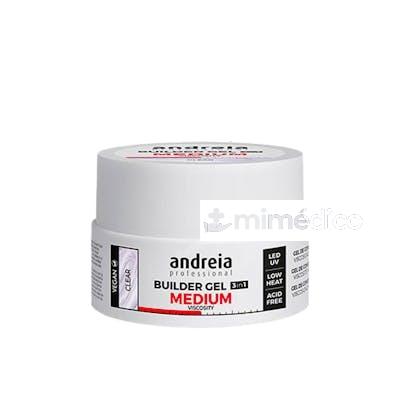BUILDER GEL VISCOSIDAD MEDIA CLEAR 22 GR NA ANDREIA PROFESSIONAL