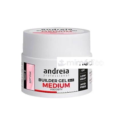 BUILDER GEL VISCOSIDAD MEDIA 44 GR SOFT PINK ANDREIA PROFESSIONAL