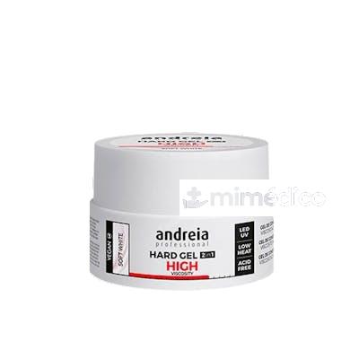 HARD GEL VISCOSIDAD ALTA SOFT 22 GR SOFT WHITE ANDREIA PROFESSIONAL