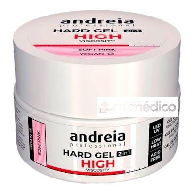 HARD GEL VISCOSIDAD ALTA SOFT 22 GR SOFT PINK ANDREIA PROFESSIONAL