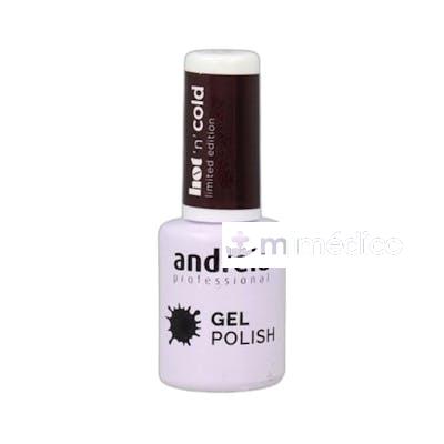 GEL POLISH ESMALTE EN GEL HOT N COLD 105 ML HC1 BURDEOS OSCU ANDREIA PROFESSIONAL