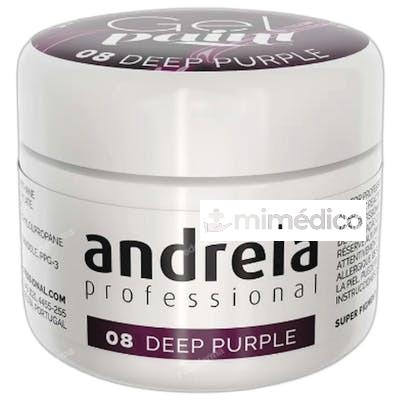 GEL PAINT 4 ML 08 DEEP PURPLE ANDREIA PROFESSIONAL
