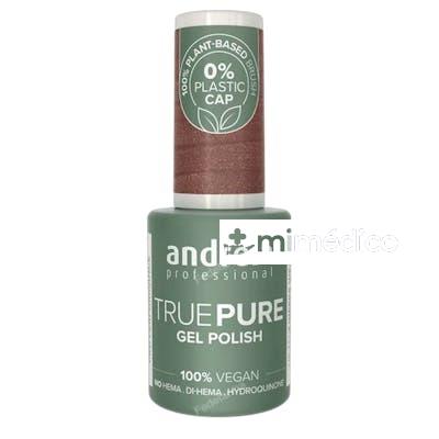 TRUE PURE ESMALTE EN GEL 105 ML T32 MARRON CON BRILLO DORADO ANDREIA PROFESSIONAL