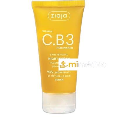 VITAMINA CB3 NIACINAMIDA CREMA FACIAL DE NOCHE REGENERADORA ZIAJA