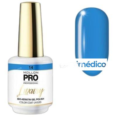 LUXURY COLOR COAT ESMALTES DE UNAS 8 ML 14 BLUE CURACAO MOLLON PRO