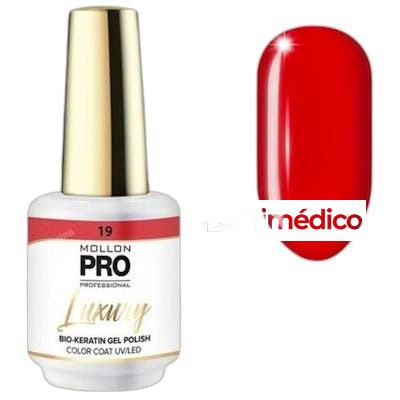 LUXURY COLOR COAT ESMALTES DE UNAS 8 ML 19 RED VELVET MOLLON PRO