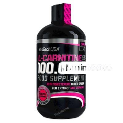 L-CARNITINE 100.000 LIQUID CEREZA - 500ML BIOTECH USA
