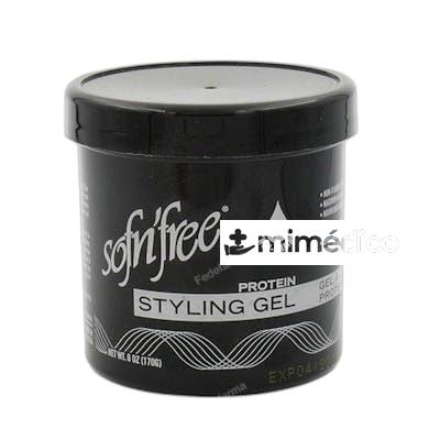 GEL STYLING BLACK 170 GR SOFNFREE