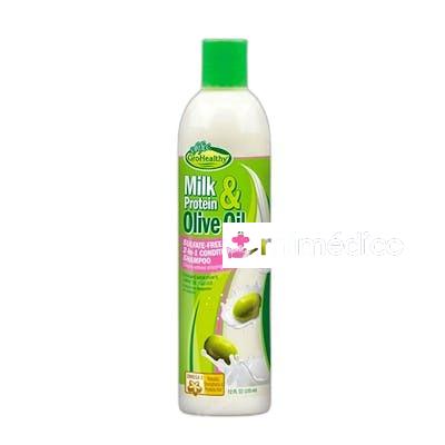 CHAMPU ACONDICIONADOR MILK PROTEINS OLIVE OIL 2 EN 1 355 ML SOFNFREE