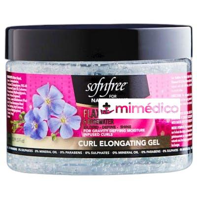 GEL ALARGADOR RIZOS ACEITE DE LINAZA AGUA DE ROSAS 325 ML N SOFNFREE